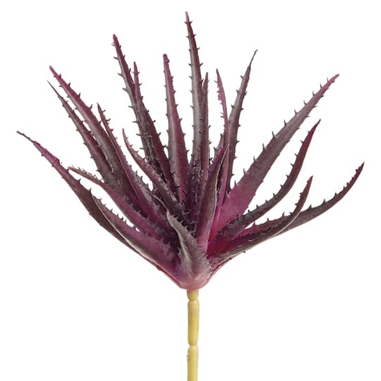 Soft Touch Eggplant Spiky Aloe Pick